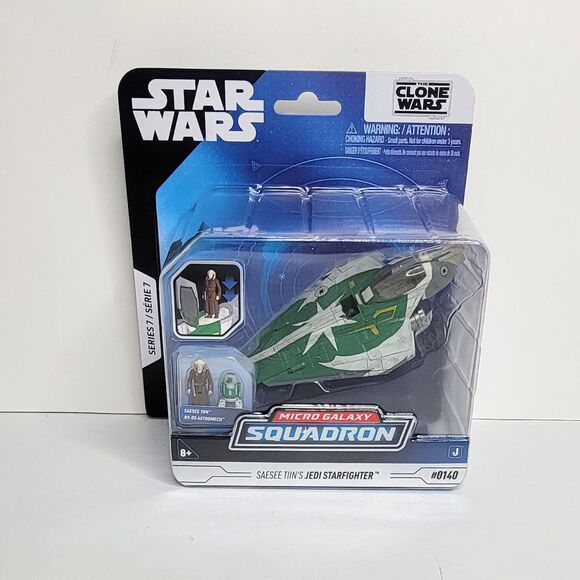 Star Wars Micro Galaxy Squadron SAESEE TINN'S JEDI STARFIGHTER #0140 - NIB - Picture 1 of 6